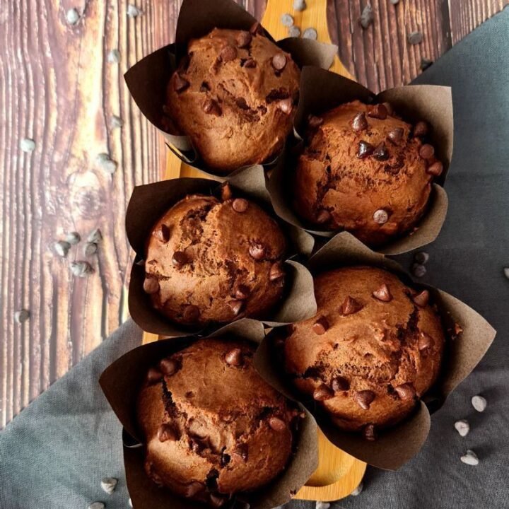easy vegan chocolate muffins