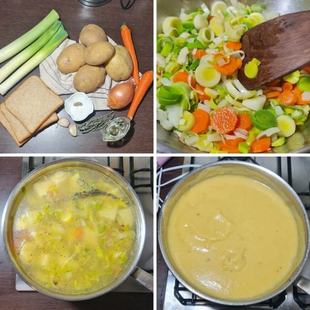 potato leek soup ingredients and how to make it