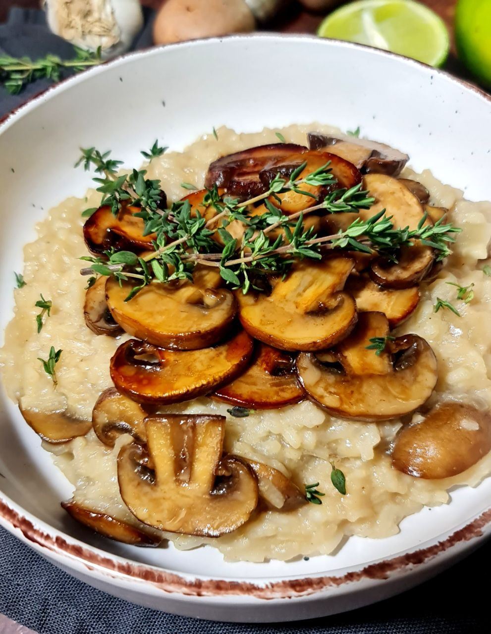 creamy mushroom risotto easy