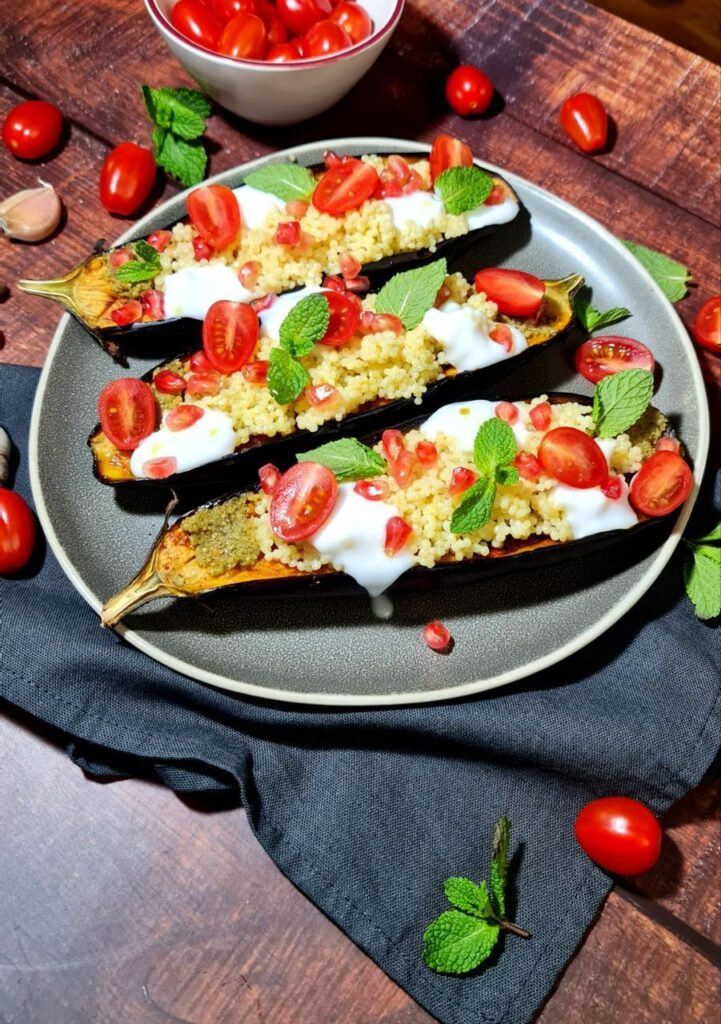 dinner idea - bakrd eggplants