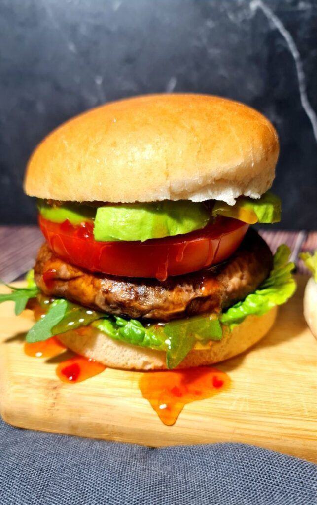 Portobello mushroom burger