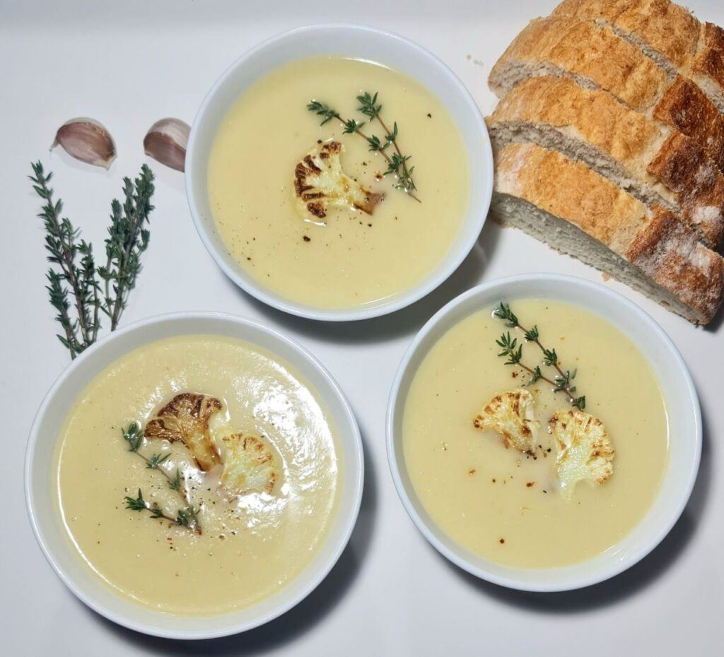 creamy cauliflower soup recipe
