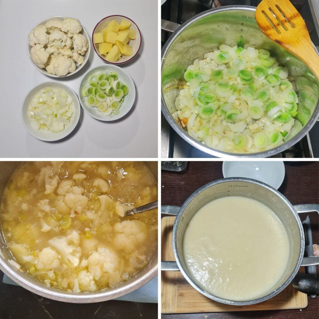 how to make creamy cauliflower soup