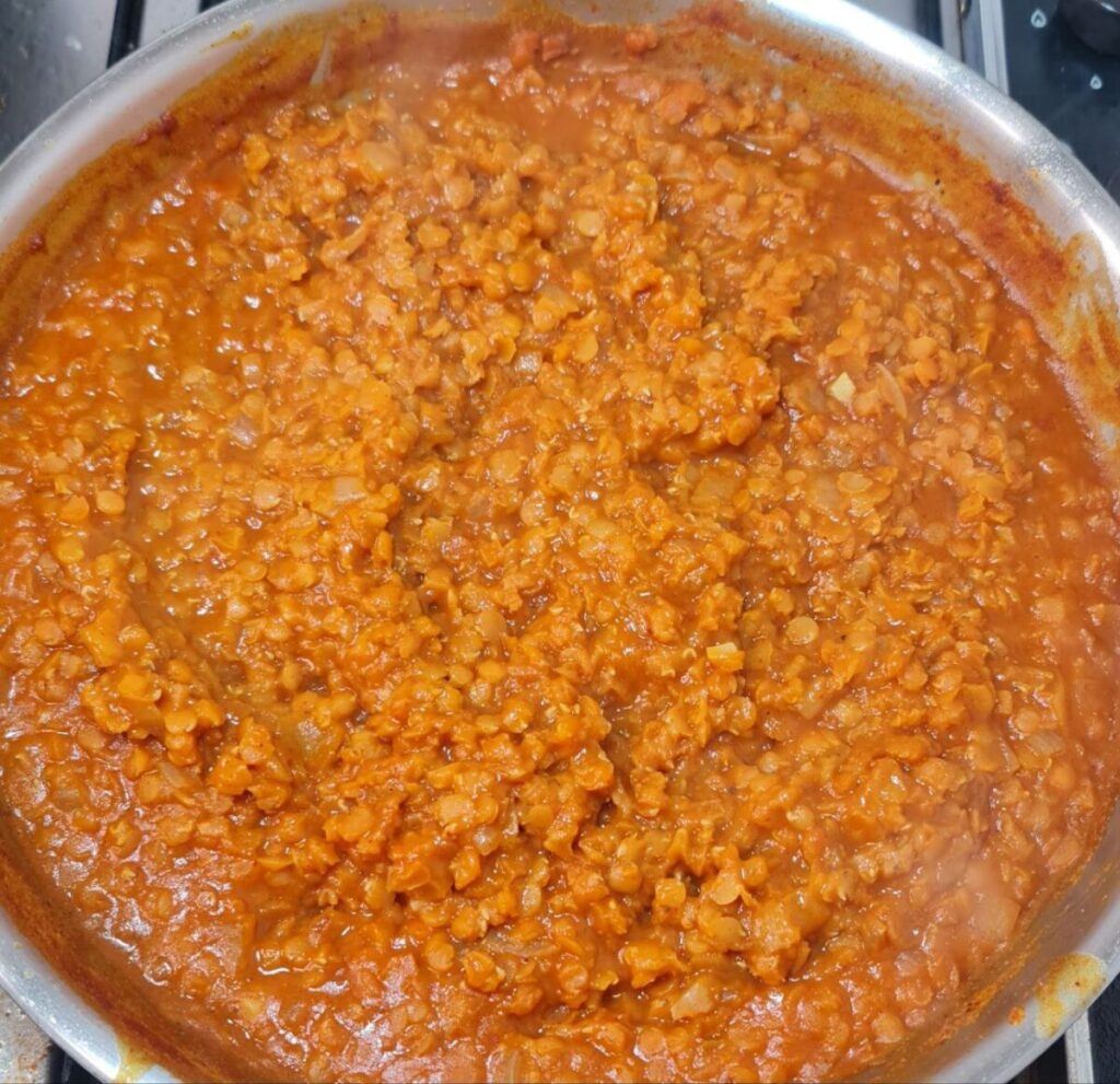 delicious red lentil dahl