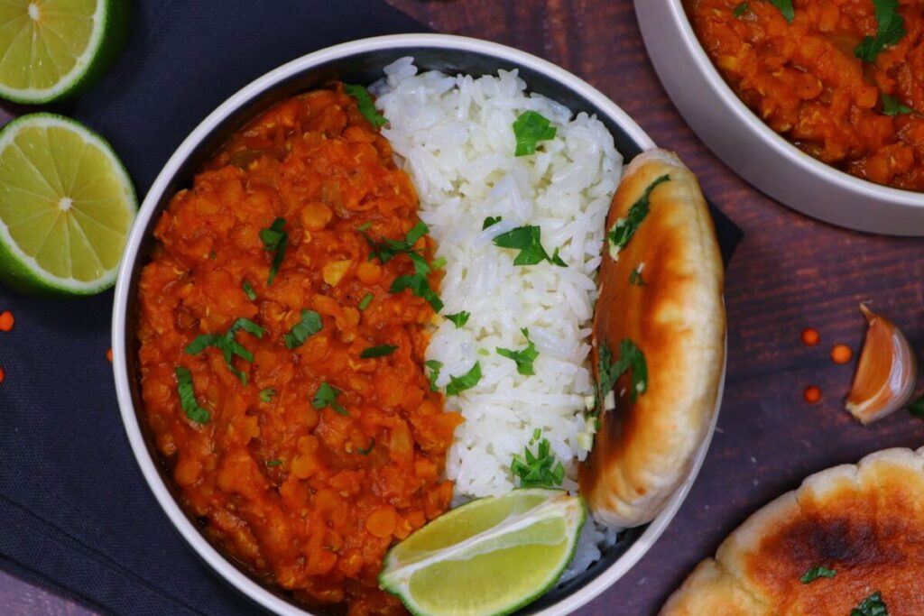 deliciously easy red lentil dahl