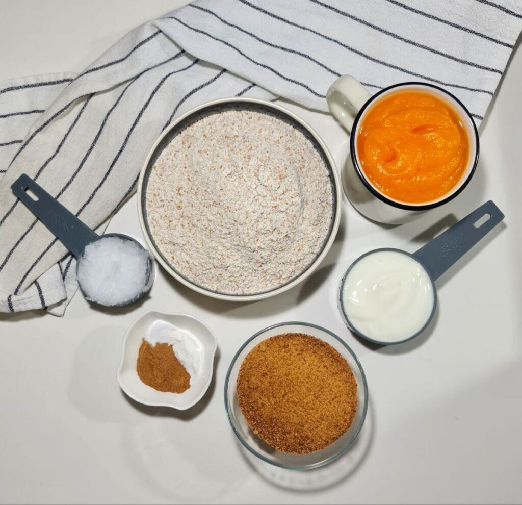 healthy vegan pumpkin muffins ingredients