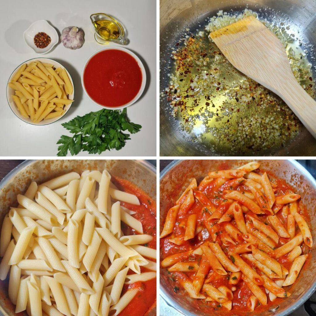 penne all´arrabbiata ingredients