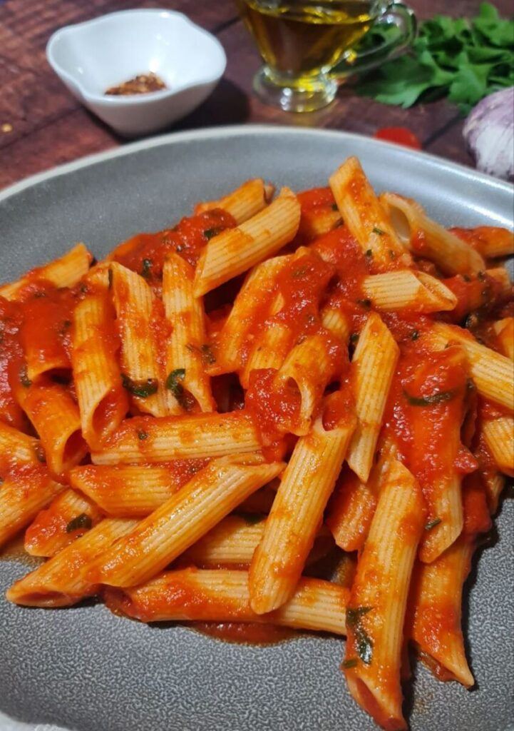 pasta penne all´arrabbiata