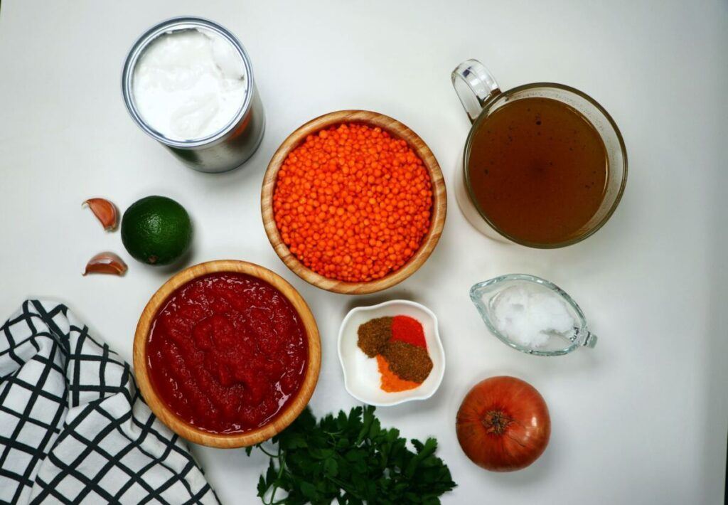 ingredients red lentil dahl