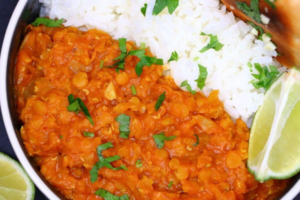 delicious easy red lentil dahl