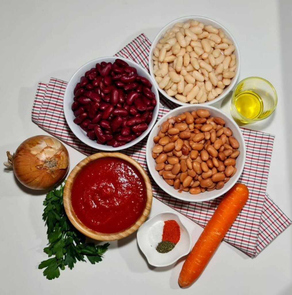 three bean soup recipe ingredients