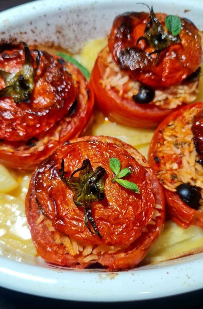 gemista greek stuffed tomatoes