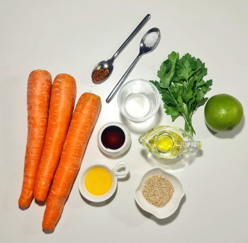 raw carrot salad recipe ingredients