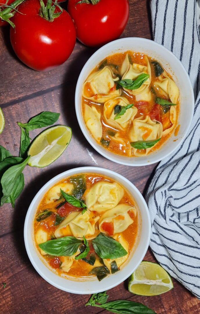 easiest vegan tortellini soup