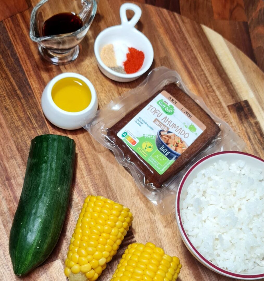 food ingredients on a table