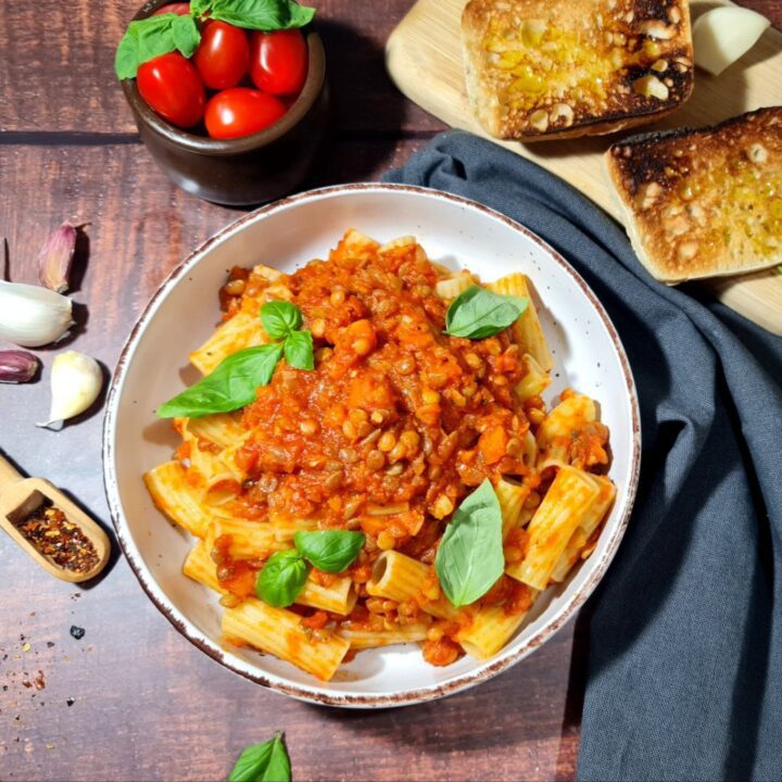 the best vegan lentil bolognese recipe