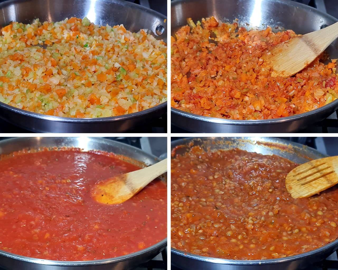 best vegan lentil bolognese recipe preparing