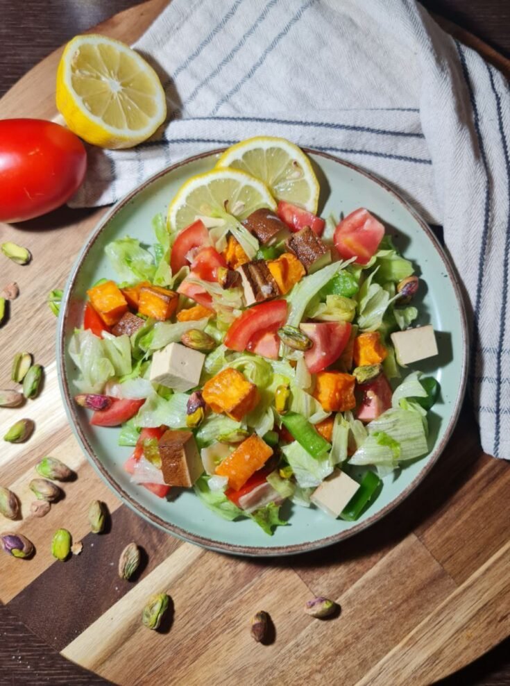 Smoked Tofu Sweet Potato Salad