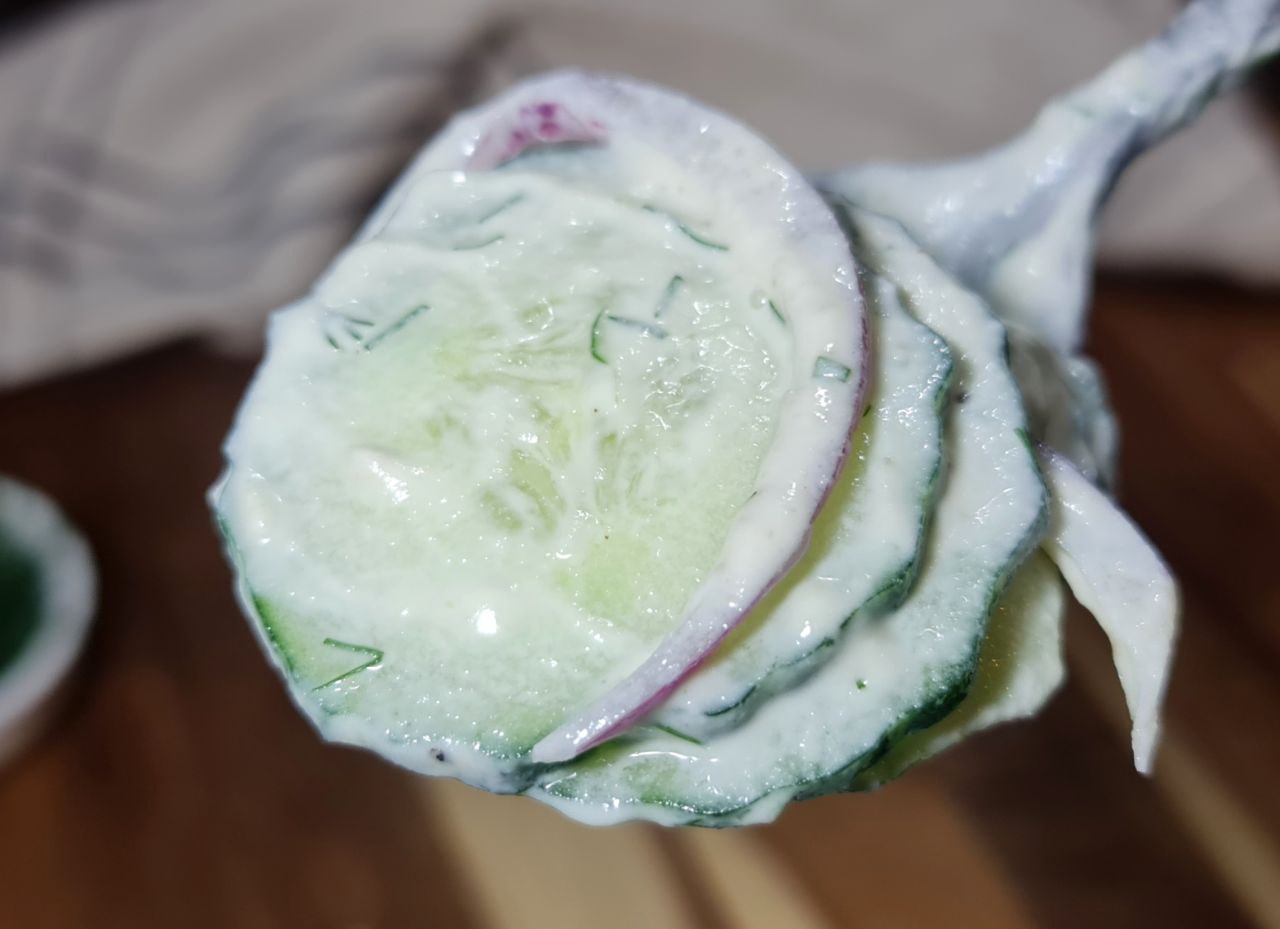 creamy cucumber salad recipe