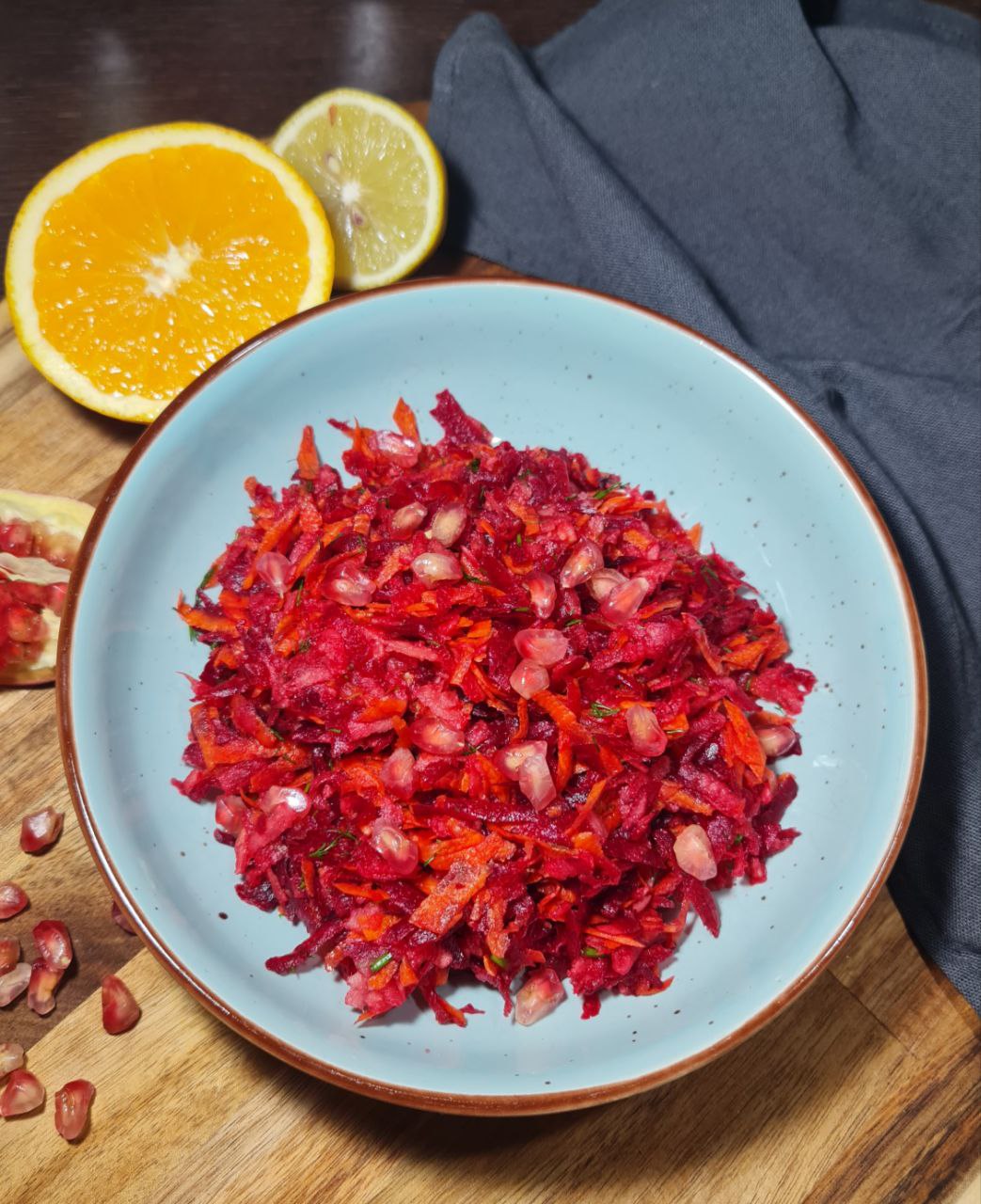 fall beetroot salad serving