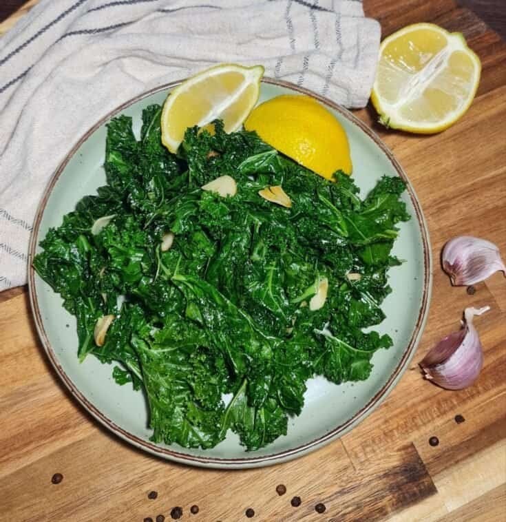 sauteed kale recipe served