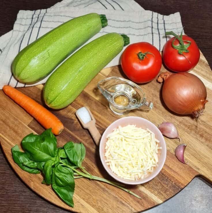 vegan stuffed zucchini ingredients