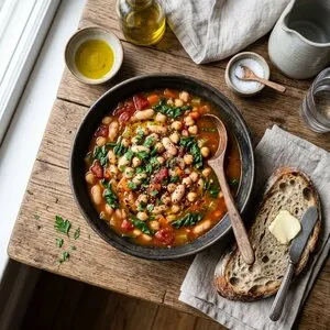 Chickpea and Bean Soup