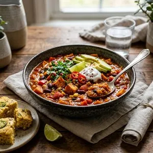 hearty vegan chili