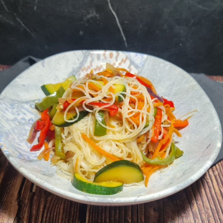 rice noodles with vegetables recipe